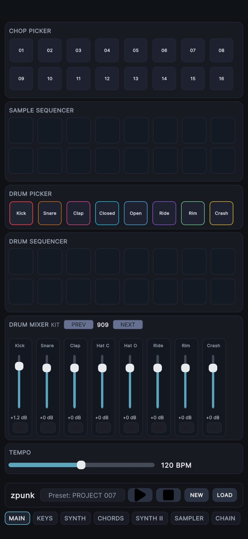 zpunk main tab screenshot